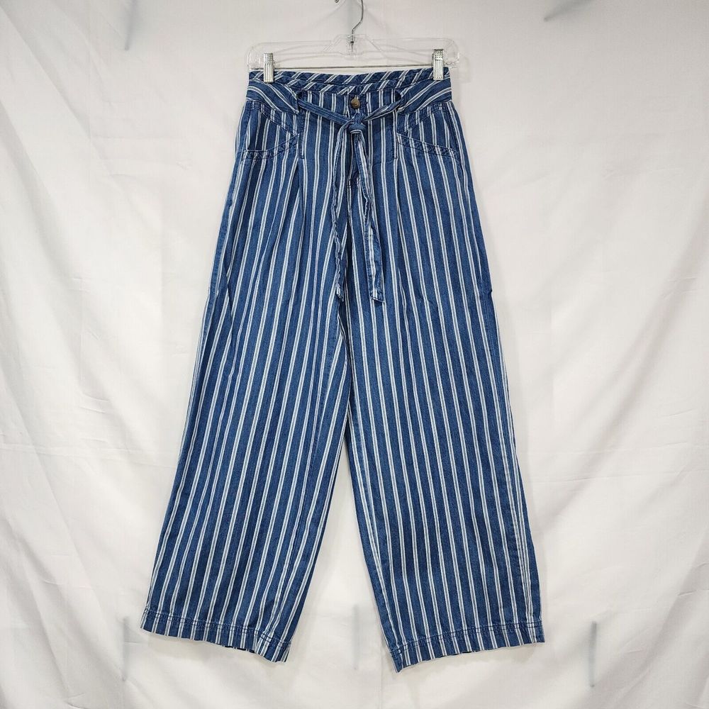 American Eagle Striped Wide Leg Pants